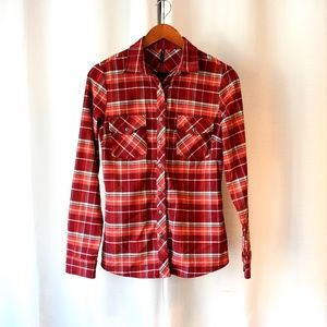 KUHL WOMEN’S ALINA FLANNEL SHIRT SIZE SMALL